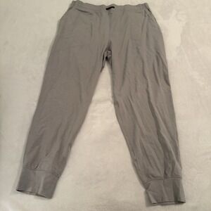 Lunya Lahgo Men's Gray Cotton Blend Jogger Pants - Luxury Loungewear Size XL